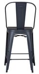 Liberty Furniture Vintage Series Navy Back Counter Chair - Set of 2-3
