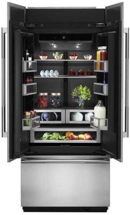 JennAir® 36 in.  20.8 Cu. Ft. Panel Ready Built In Counter Depth French Door Refrigerator-2