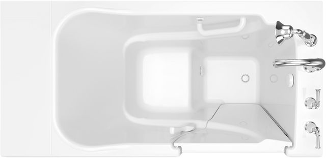 American Standard Value Series White Alcove Walk-In Soaking Bathtub-2