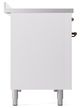 Ilve® Nostalgie II Series 48" White Pro Style Induction Range with Burnished Trim-3
