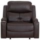 Franklin™ Arlington Duvall Coffee Fabric Chair and a Half Power Recliner-1