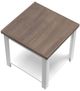 Legends Home Hampton Barnwood End Table with Jasmin White Base-4