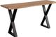 Porter International Designs Manzanita Natural Console Table with Black X-Base -0