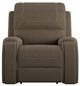 Emerald Home Adrian Walnut Brown Swivel Manual Recliner-3