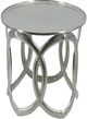 A & B Home 2-Piece Nickel Silver Nesting Side Tables Set-2