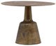 Dovetail Furniture Golbez Antique Brass Dining Table-0