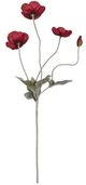 A & B Home Red Faux Poppy Spray-2