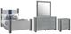 Global Furniture USA Logan 4-Piece Silver Queen Panel Bedroom Set-0