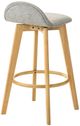 Armen Living Vera 5-Piece Natural/Stone Gray Bar Set-3