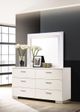 Coaster® Felicity Glossy White Mirror-2
