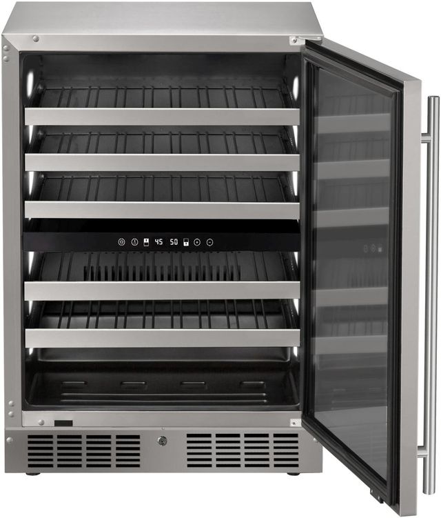 Marvel Essential Collection 24" 5.1 Cu. Ft. Stainless Steel Dual Zone Wine Cooler-1