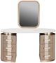 Michael Amini® West Kensington Sea Salt Caramel Vanity with Mirror-1