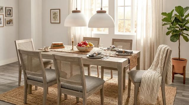 Sunny Designs™ Blair Frost Gray/Wheat Dining Chair-1