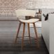 Armen Living Jagger Cream/Walnut Counter Stool-3