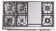 Ilve® Nostalgie II Noblesse 48'' Antique White Pro Style Dual Fuel Range with Copper Trim-3