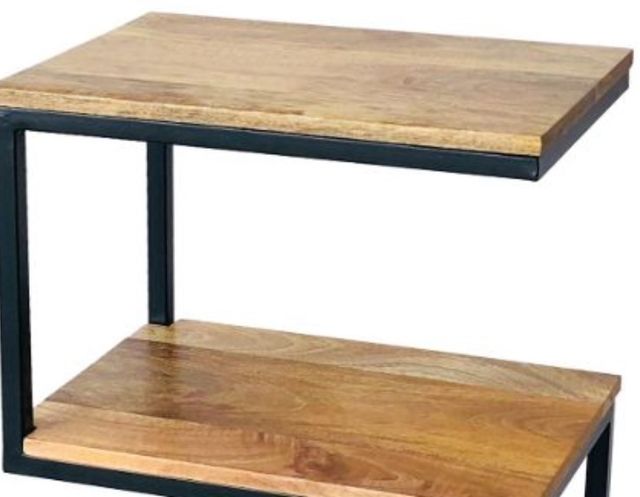 Jaipur Furniture Ravi Black/Brown S-Shape Side Table-1