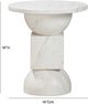TOV Furniture Chip White Concrete Indoor/Outdoor Side Table-2