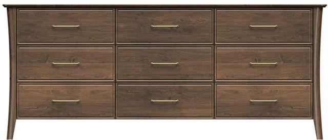 Country View Woodworking Westroom Bedroom Brown Maple 81" Dresser-0