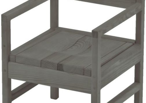 Crate Designs™ Furniture Graphite Dining Arm Chair-1