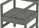Crate Designs™ Furniture Graphite Dining Arm Chair-1