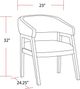 Parker House® Escape Beige/Mirage Mist Dining Arm Chair-3