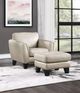 Homelegance® Spivey Beige Leather Ottoman-1