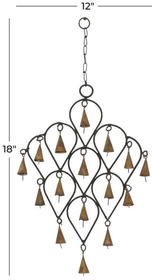Deco Marche Brass 12” Windchime-3
