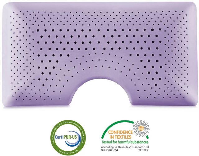Malouf® Z® Shoulder Zoned Dough® Lavender Memory Foam King Pillow-3