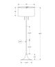 Monarch Specialties Inc. Silver 61" Floor Lamp-2