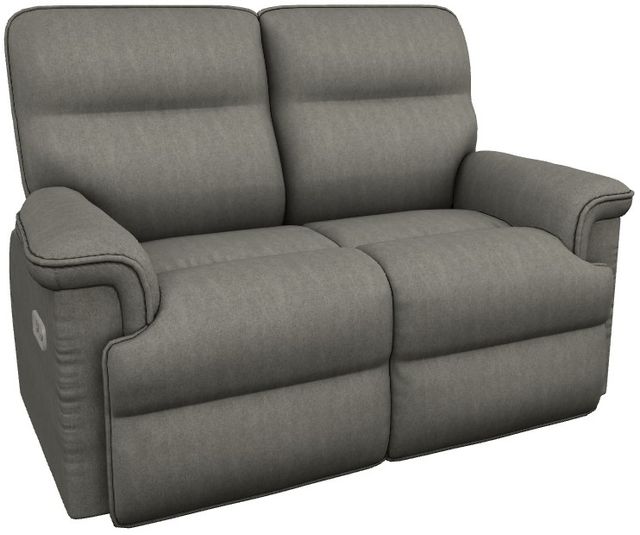 La-Z-Boy® Jay Flannel Power Reclining Loveseat with Headrest and Lumbar-0