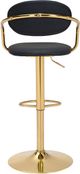 Zuo® Modern Gusto Black/Gold Bar Stool-3