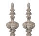 A & B Home Danna 2-Piece White Finial Accent Set-1