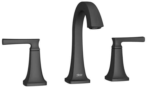 American Standard Belmeade Matte Black 8" Widespread 2-Handle Bathroom Faucet-0