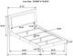 Coaster® Felicity 2-Piece White High Gloss Full Panel Bed and Nightstand-2