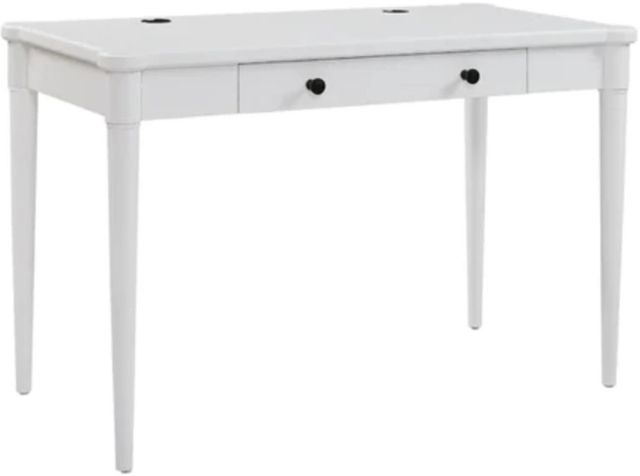 Bernards Citrus Heights White 48" Writing Desk-0