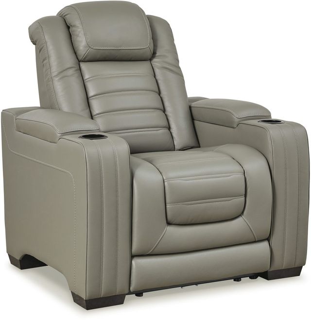 Signature Design by Ashley® Backtrack Gray Power Recliner-0