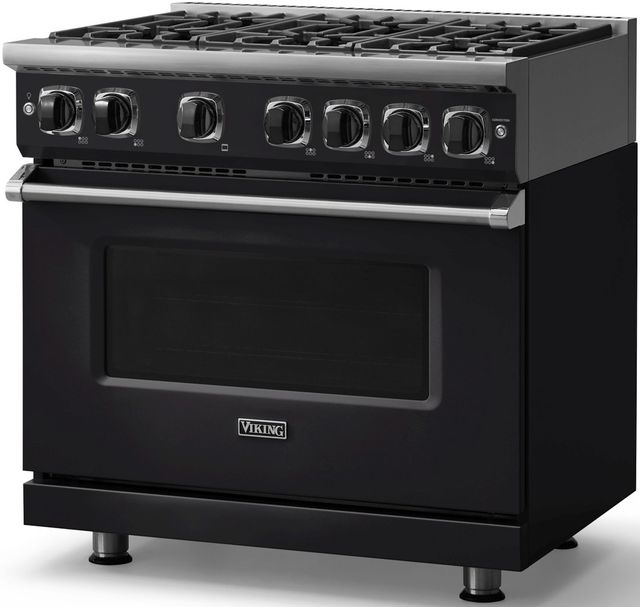 Viking® 7 Series 36" Onyx Pro Style Natural Gas Range-3