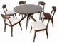 Furniture of America® Hammel 7-Piece Rich Walnut Dining Table Set-2
