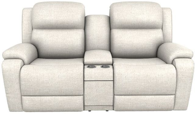 La-Z-Boy® Dorian Dove Power Reclining Loveseat with Console, Headrest, and Lumbar-1