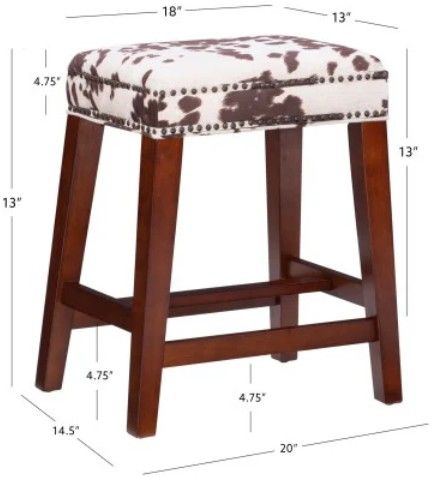 Linon Wyatt Brown Counter Stool-2