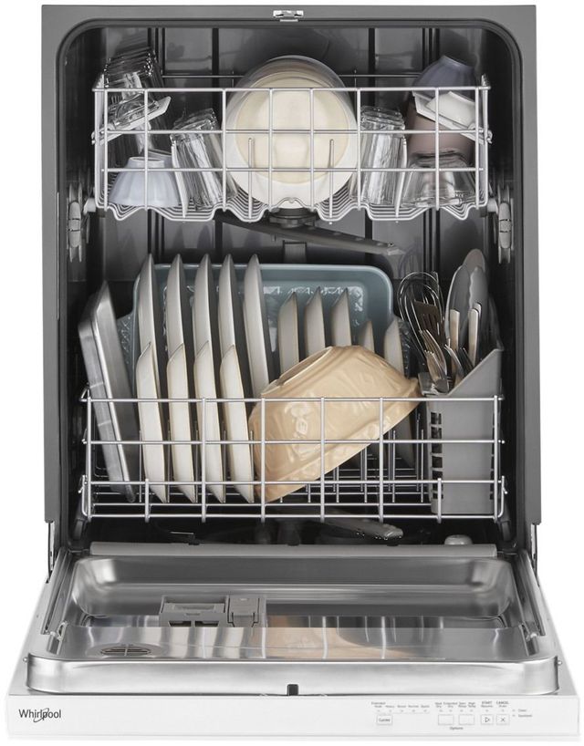 Whirlpool® 24" White Built In Dishwasher-2