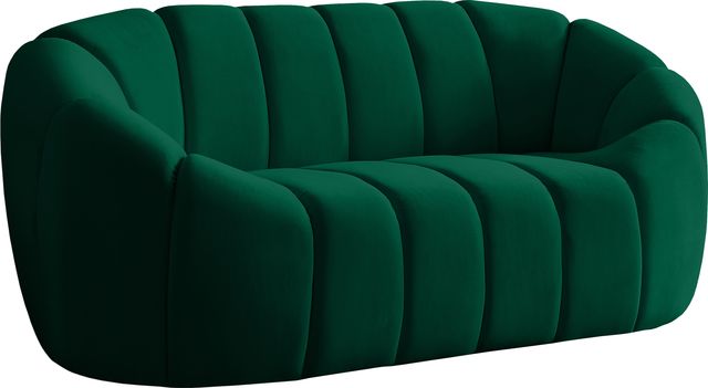 Meridian Furniture Elijah Green Velvet Loveseat-1