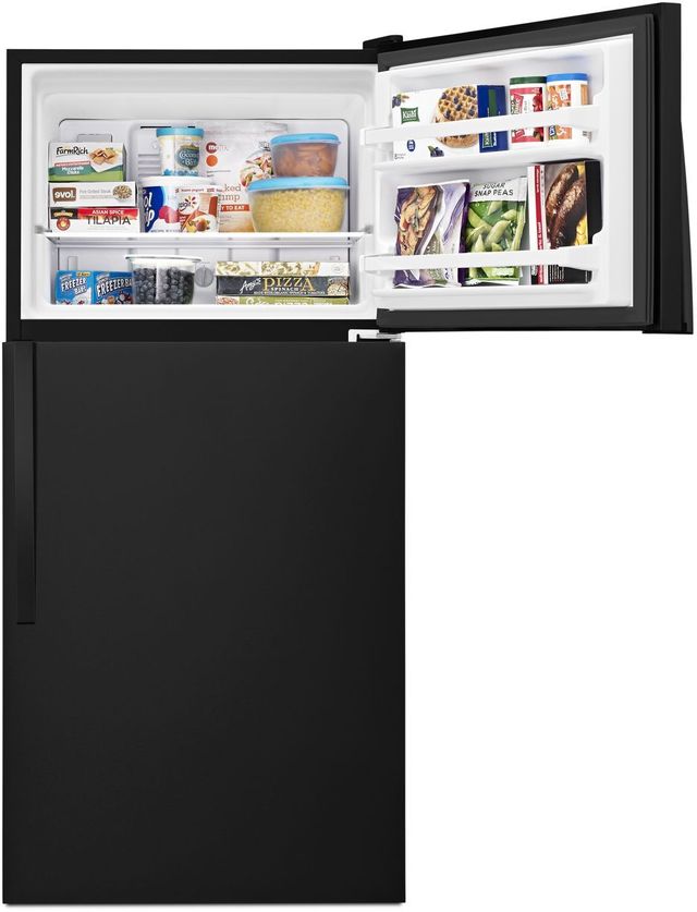 Whirlpool® 30 in. 18.2 Cu. Ft. Black Top Freezer Refrigerator-5