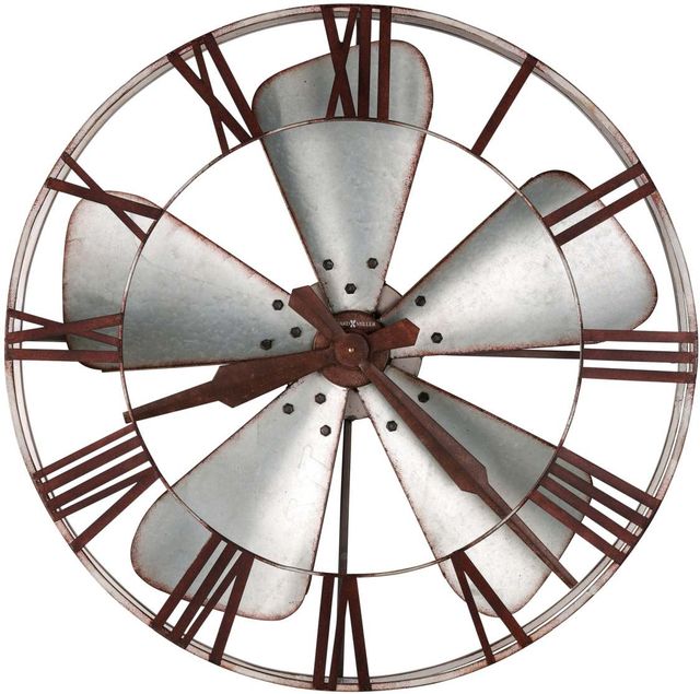 Howard Miller® Mill Shop Aged Silver Gallery Wall Clock-0