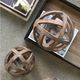 A & B Home Brown 8" Ravello Decorative Sphere-2