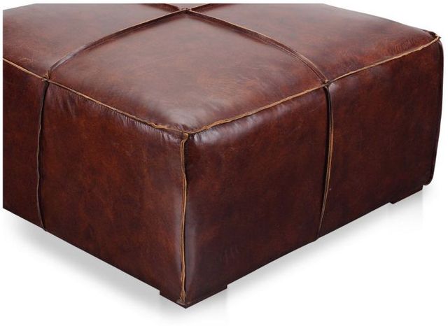 Moe's Home Collection Stamford Dark Brown Leather Coffee Table-3