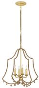 Currey & Company Suzanne Duin Gold/Natural Rope Nimes Chandelier-0