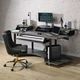 ACME Furniture Eleazar Black Oak 83" Music Studio Desk-1