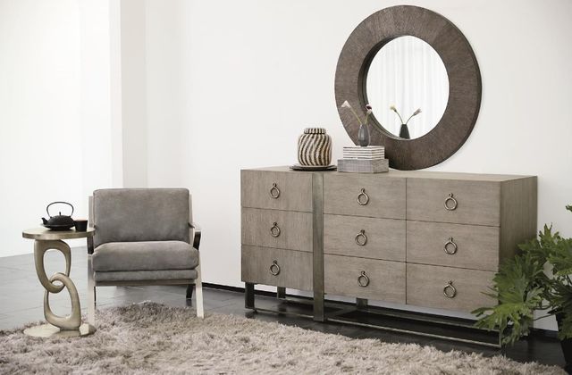 Bernhardt Linea Cerused Greige 9-Drawer Dresser-1