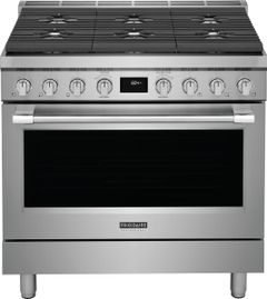 Frigidaire Professional® 36'' Smudge-Proof® Stainless Steel Pro Style Dual Fuel Range
